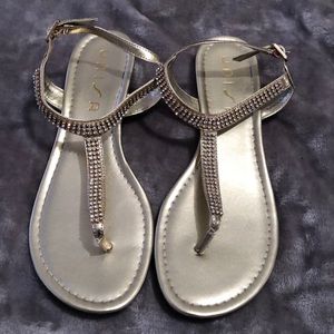 Gold Bedazzled Sandals ✨
